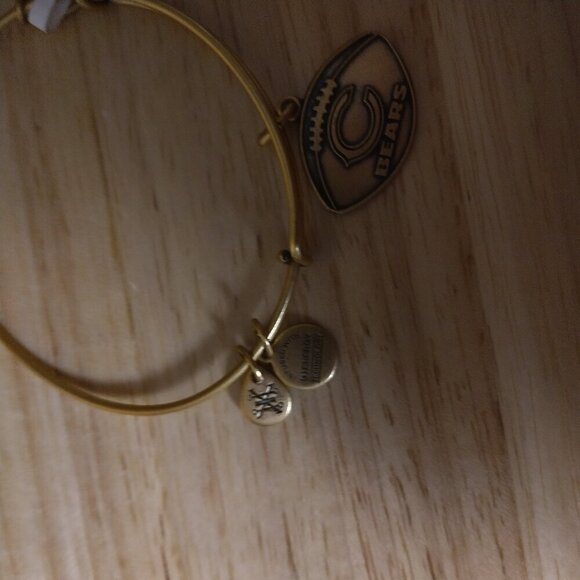 Alex and Ani CHICAGO BEARS NFL Logo Gold Color Charm Bracelet NFL  NEW Football - Picture 3 of 5